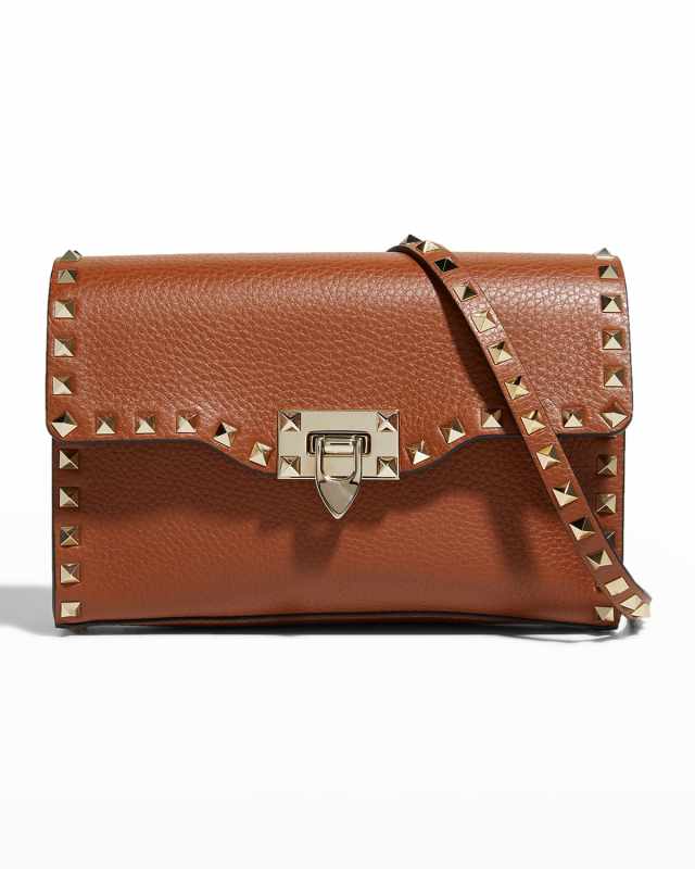 Small Rockstud Leather Shoulder Bag